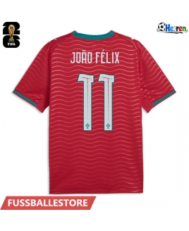 Günstige Portugal Joao Felix #11 Heimtrikot WM 2026 Kurzarm